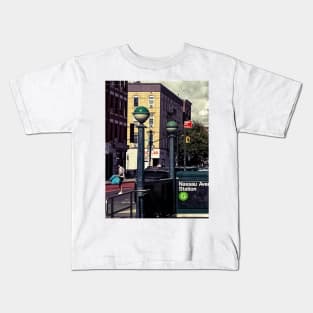 Nassau Avenue Brooklyn NYC Kids T-Shirt